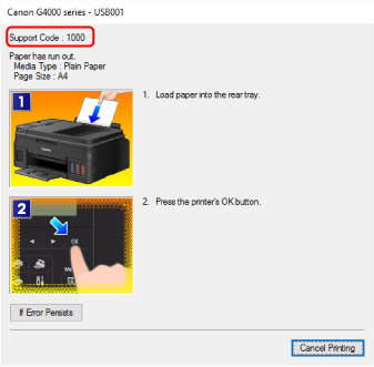 Canon : Inkjet Manuals : G4010 series : An Error Occurs